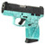 Taurus G3C Compact Pistol with Splatter Cyan Frame, 12 Rounds, Manual Safety