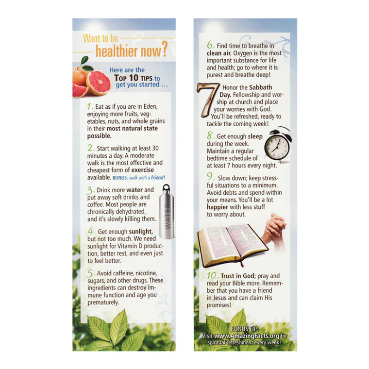 10 Health Tips Bookmarks (25 pack)