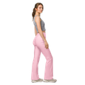 The flared leg bottoms add a touch of style and make the leggings comfortable