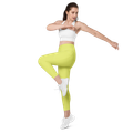 EcoFlex High-Waisted Recycled Leggings with Pockets in Lemon Grass are a perfect combination of style, performance, and sustainability.