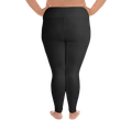 CurveFlow Plus High‑Waist Leggings - Black