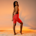 Poppy Red Sunrise Sculpt High-Waist Biker Shorts are the perfect choice.