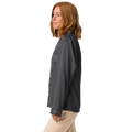 Woman wearing Anuri women’s long sleeve pajama top