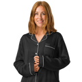Woman wearing Anuri women’s long sleeve pajama top