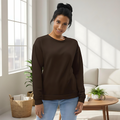 French Roast relaxed recycled sweatshirt.