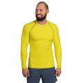 The bright yellow tone adds high-visibility energy to your performance rotation and pairs well with black, gray, navy, and other technical layers.