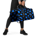 Anuri Blue Camo Duffle Bag – stylish carry-all for travel, gym, or daily use