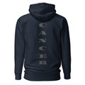 Cancer Water Element hoodie by Anuri featuring embroidered glyph and tonal vertical back design on premium fleece