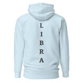 Libra Air Element hoodie by Anuri with embroidered glyph and tonal vertical back design