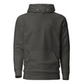 Anuri Elemental Scorpio hoodie, front view with black Scorpio chest symbol and pouch pocket.