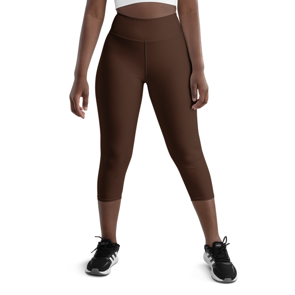 FlowFlex High-Rise Yoga Capri Hot Chocolate