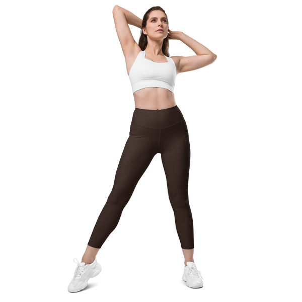 EcoFlex High-Waisted Recycled Leggings with Pockets French Roast