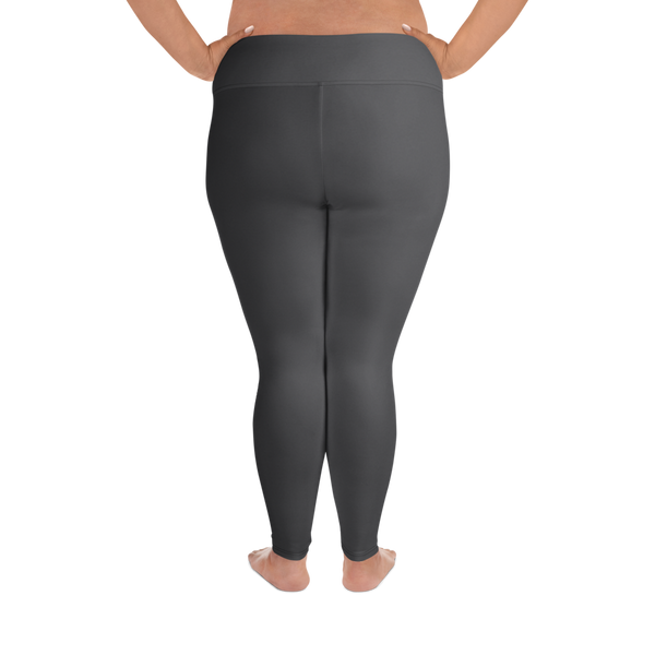 CurveFlow Plus High‑Waist Leggings - Dark Gull Gray