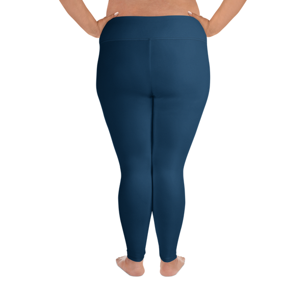 CurveFlow Plus High‑Waist Leggings - Crown Blue