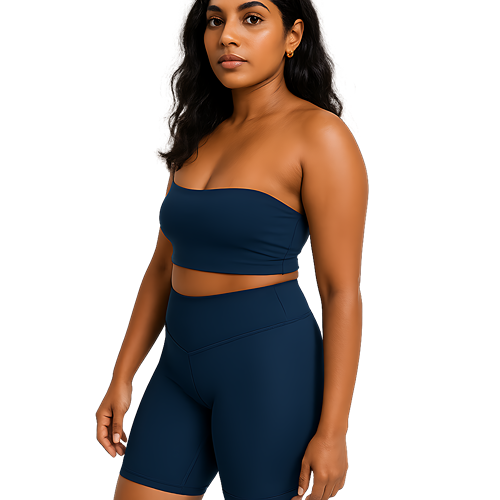 Sunrise Sculpt High-Waist Biker Shorts - Crown Blue