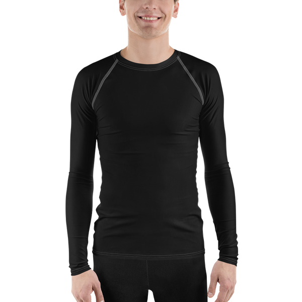 Black Men's Rash Guard