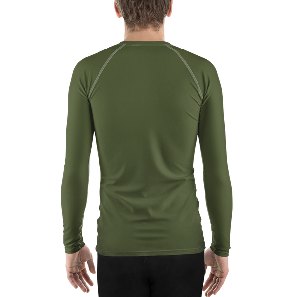 Deep Lichen Green Men's Rash Guard