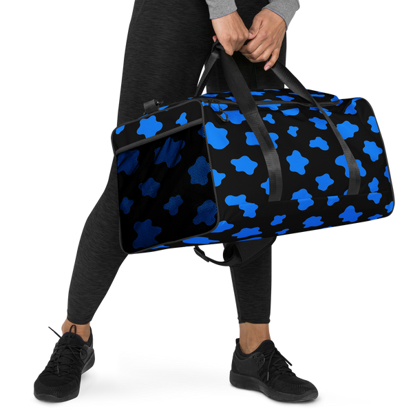 Anuri Blue Camo Duffle Bag – stylish carry-all for travel, gym, or daily use