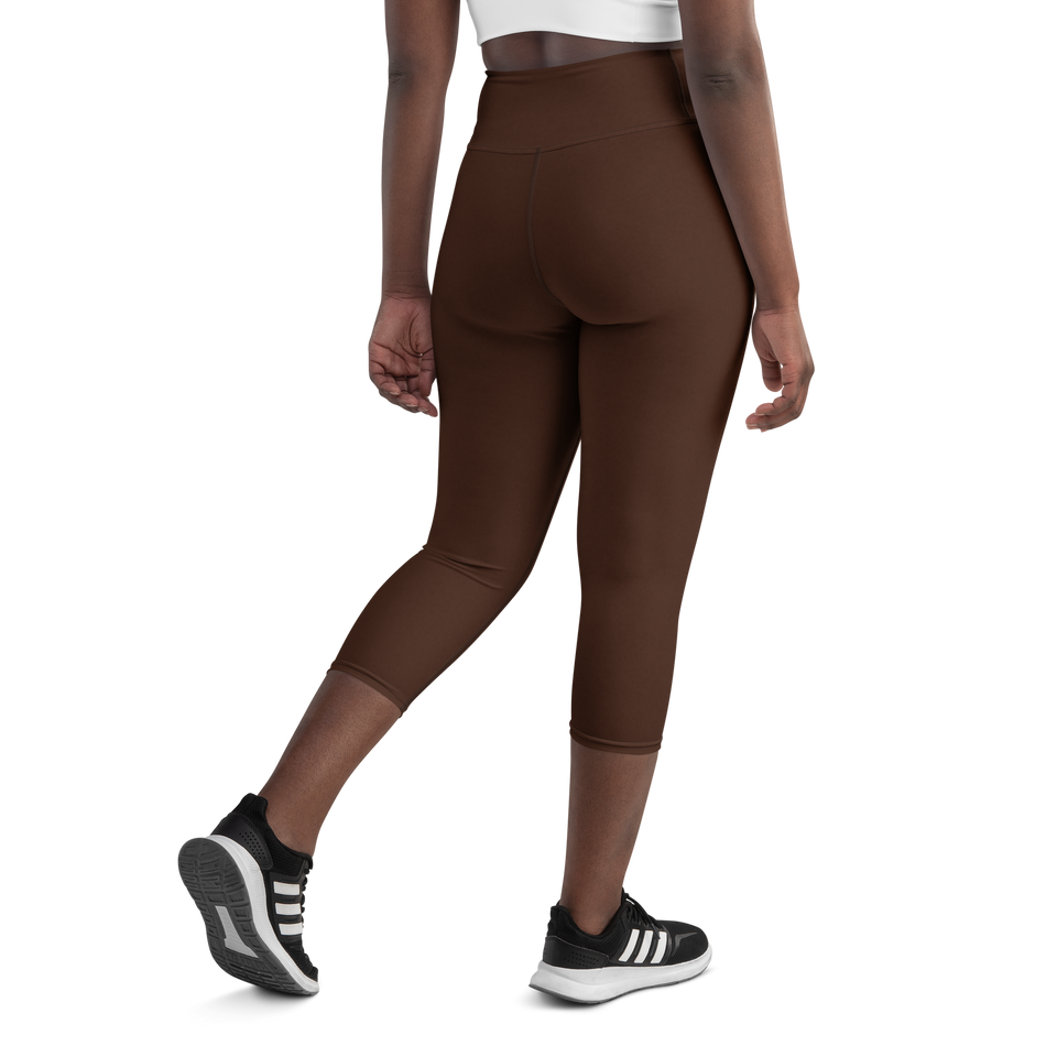 FlowFlex High-Rise Yoga Capri Hot Chocolate