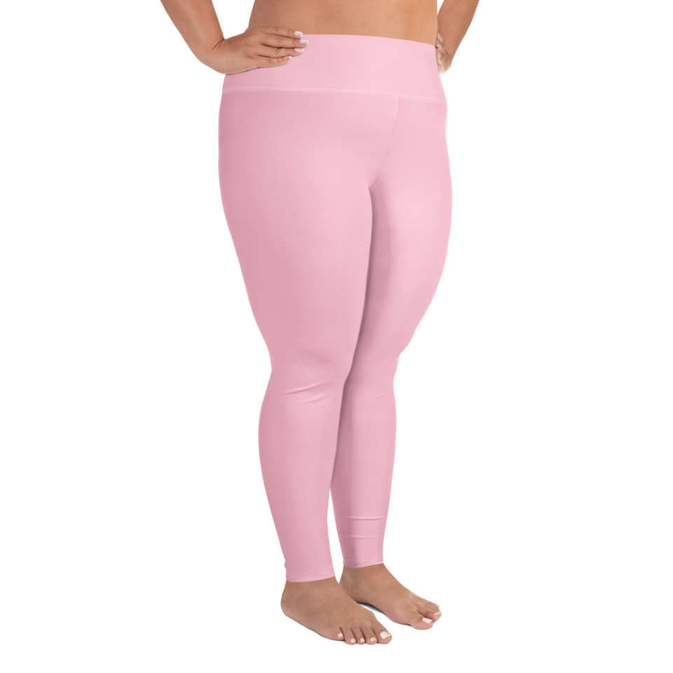 CurveFlow Plus High-Waist Leggings - Primrose Pink
