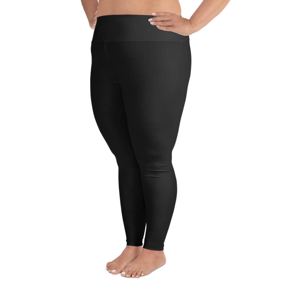 CurveFlow Plus High‑Waist Leggings - Black