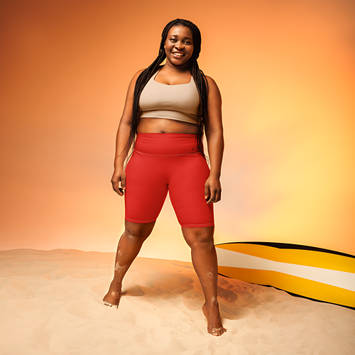 Poppy Red Sunrise Sculpt High-Waist Biker Shorts are the perfect choice.