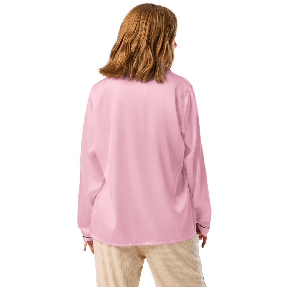 Anuri women’s long sleeve pajama top in Primrose Pink color