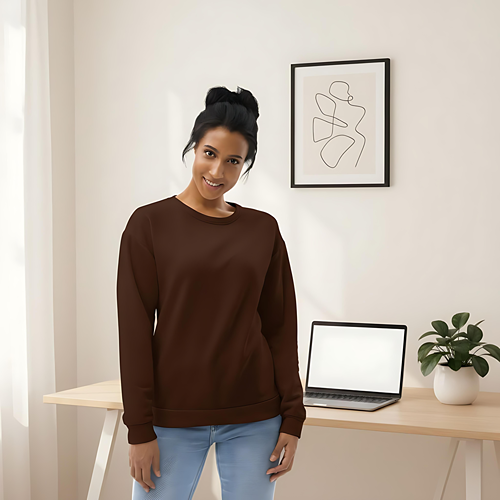 Hot Chocolate relaxed recycled sweatshirt.