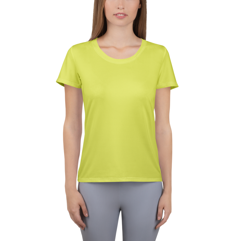 Wearing Comfortable Moisture-Wicking Mesh Tee