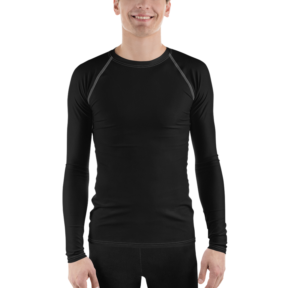 Black Men's Rash Guard