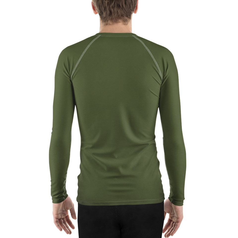 Deep Lichen Green Men's Rash Guard