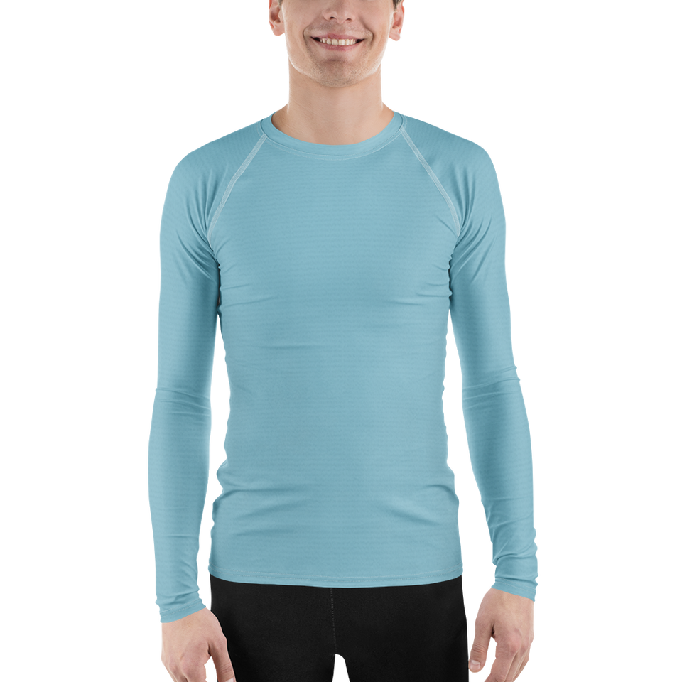 Crystal Blue Men's Rash Guard