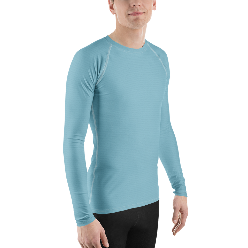 Crystal Blue Men's Rash Guard