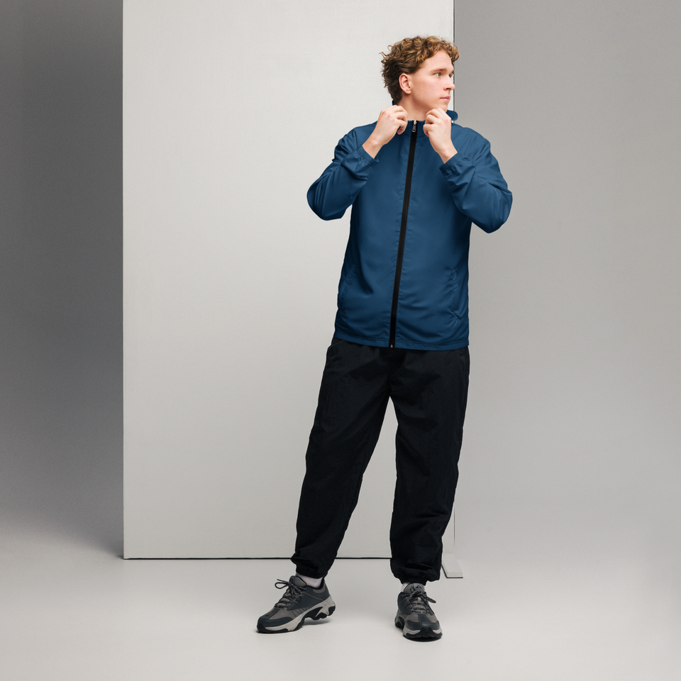 Anuri Element 365 Men’s Windbreaker in Crown Blue – durable lightweight windbreaker for men