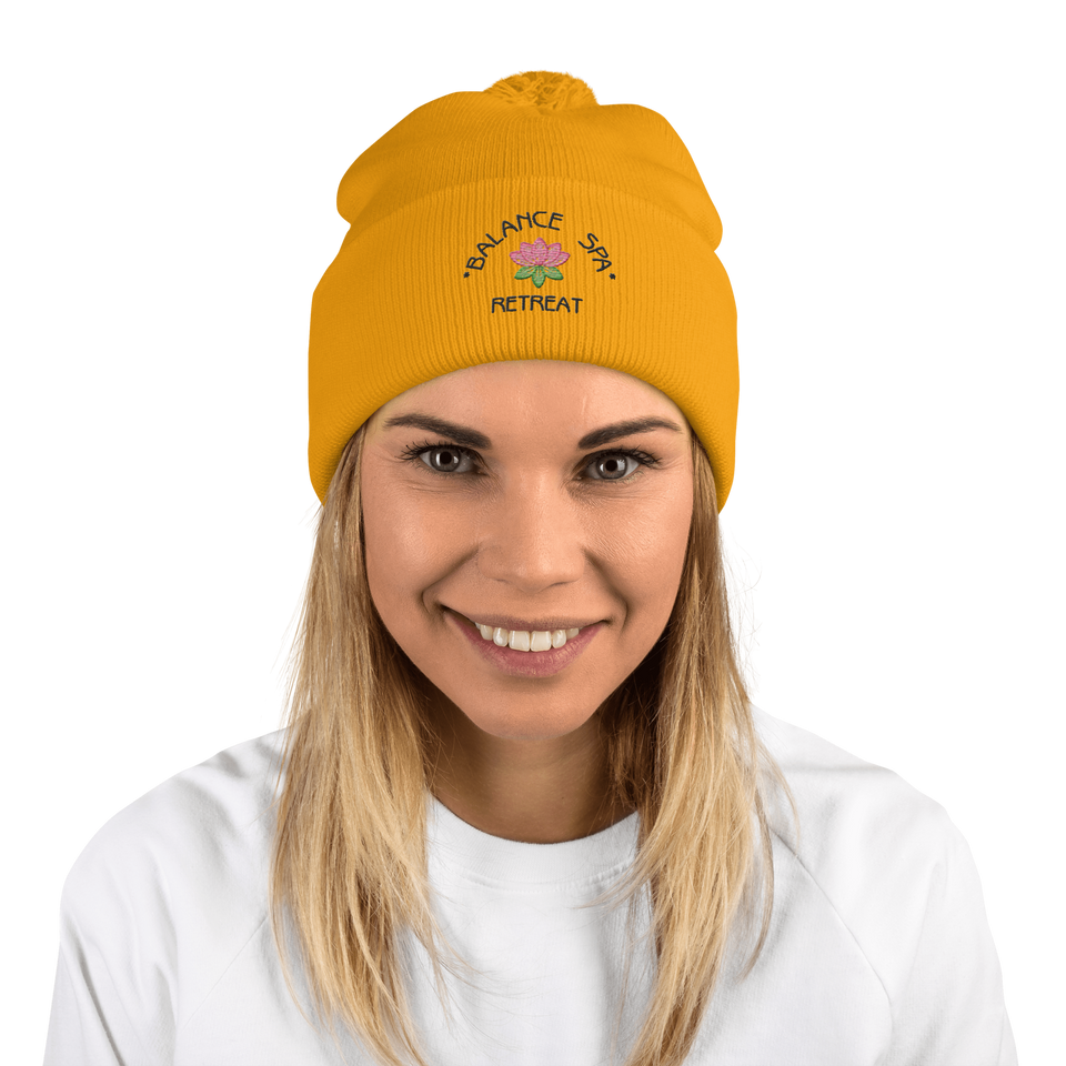 Anuri Embroidered Beanie – stylish winter hat providing warmth and comfort