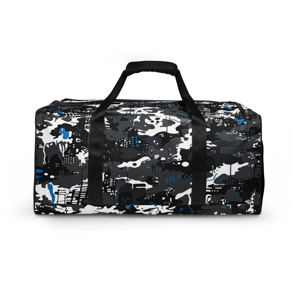 Shop the spacious Urban Camo Duffle Bag. Perfect for travel, gym, or daily errands.