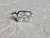 6.86 ct  East-West Bezel Set Lab Diamond Ring 14K Yellow Gold