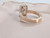 4.04 ct IGI Certified Chunky Radiant Modified Brilliant Ring 3mm Band White Tip Prongs Diamonds Front and Back