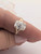 4.02 ct Old Mine Cushion Ring Split Shank