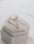 4.02 ct Old Mine Cushion Ring Split Shank