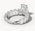Oval Lab Grown Diamond  4.5mm wide Oval ¾ Eternity Band