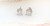 3.68 carat total weight IGI Certified Lab Diamond Princess Stud Earrings 14K White Gold