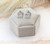 3.68 carat total weight IGI Certified Lab Diamond Princess Stud Earrings 14K White Gold