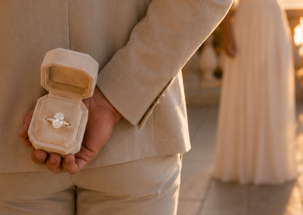Engagement ring reveal