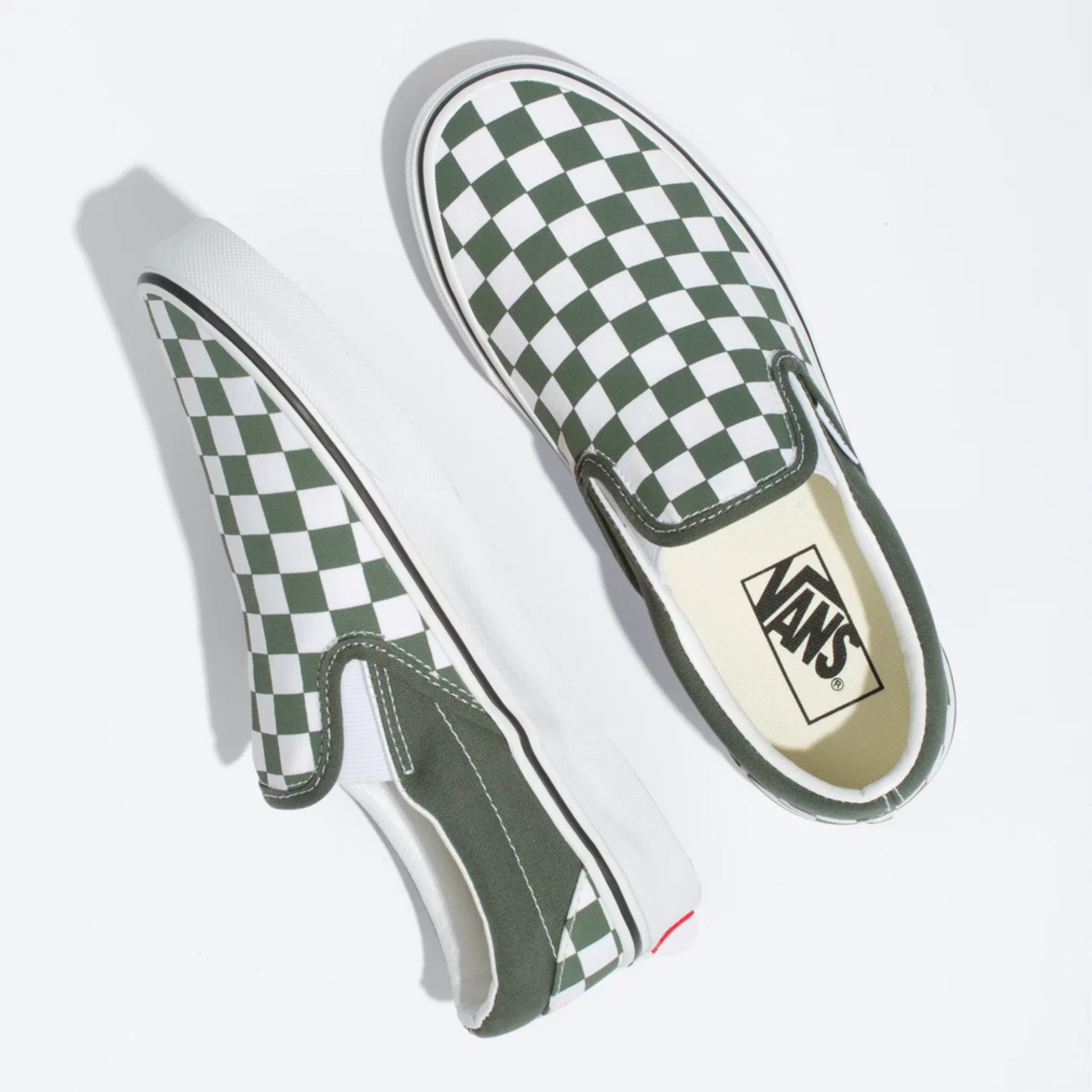 vans slip on thyme