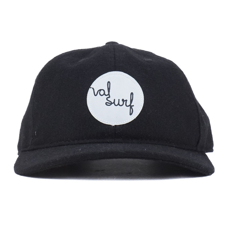 Fat Script in Circle Logo Hat - Black