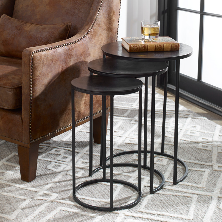 Lily Lifestyle Furniture Matte Black Finish With Mirrored Top W23001