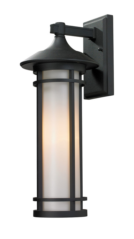 Z-Lite Woodland Outdoor Wall Sconce in Black 529M-BK