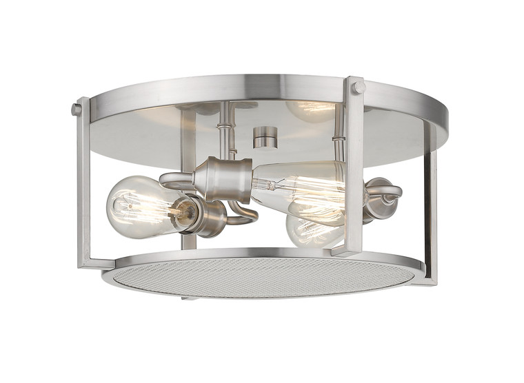 Z-Lite Halcyon Flush Mount in Brushed Nickel 723F15-BN