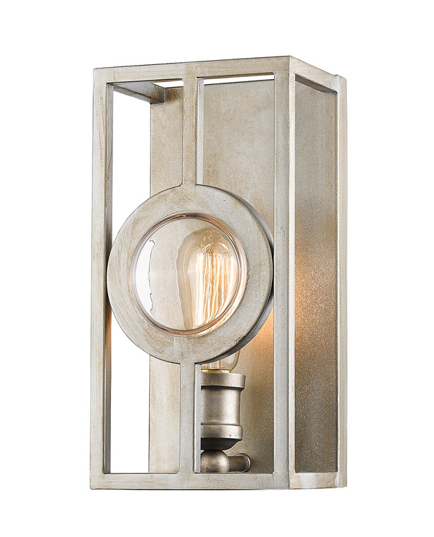 Z-Lite Port Wall Sconce in Antique Silver 448-1S-A-AS